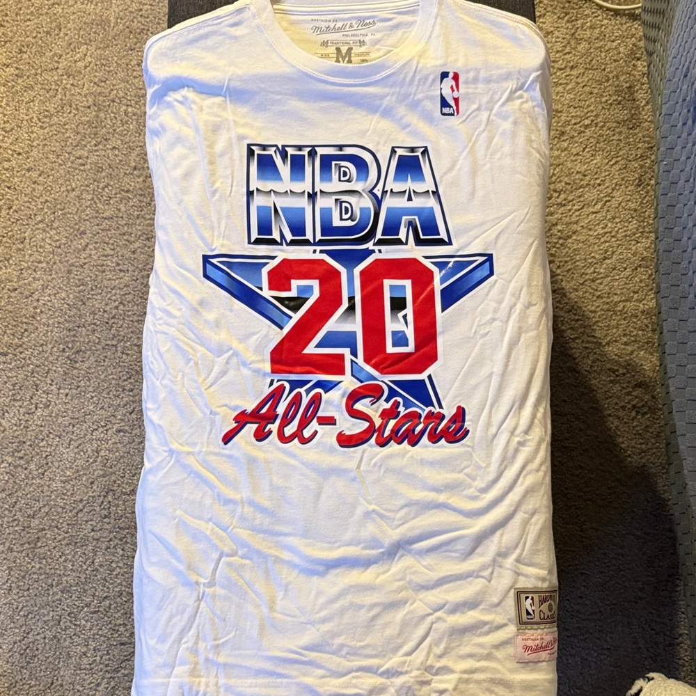 Mitchell & Ness Gary Payton White NBA 20 All-Stars Tee